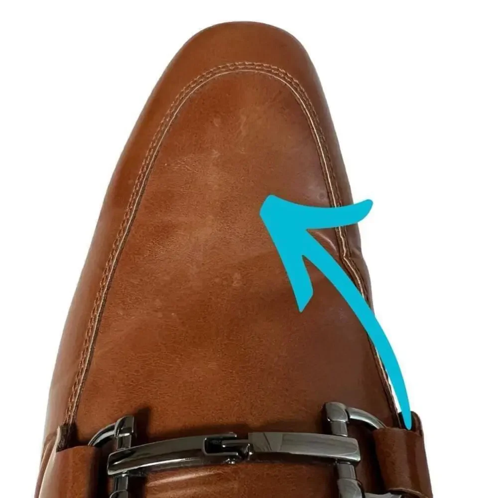 ALFANI Men's Brown Otis Bit Slip-On Loafers with Buckle Size 10 M